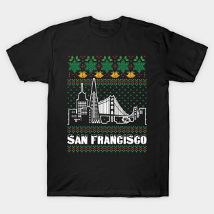 San Francisco California Ugly Christmas T-Shirt